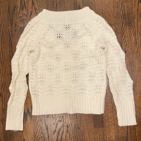 Deep v-neck knit sweater - Picture 2 of 4